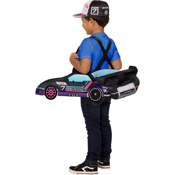 Little Boys Girls HOT WHEELS Light Up Rider GT-Scorcher CAR Costume ONE SIZE NWT - Picture 3 of 4